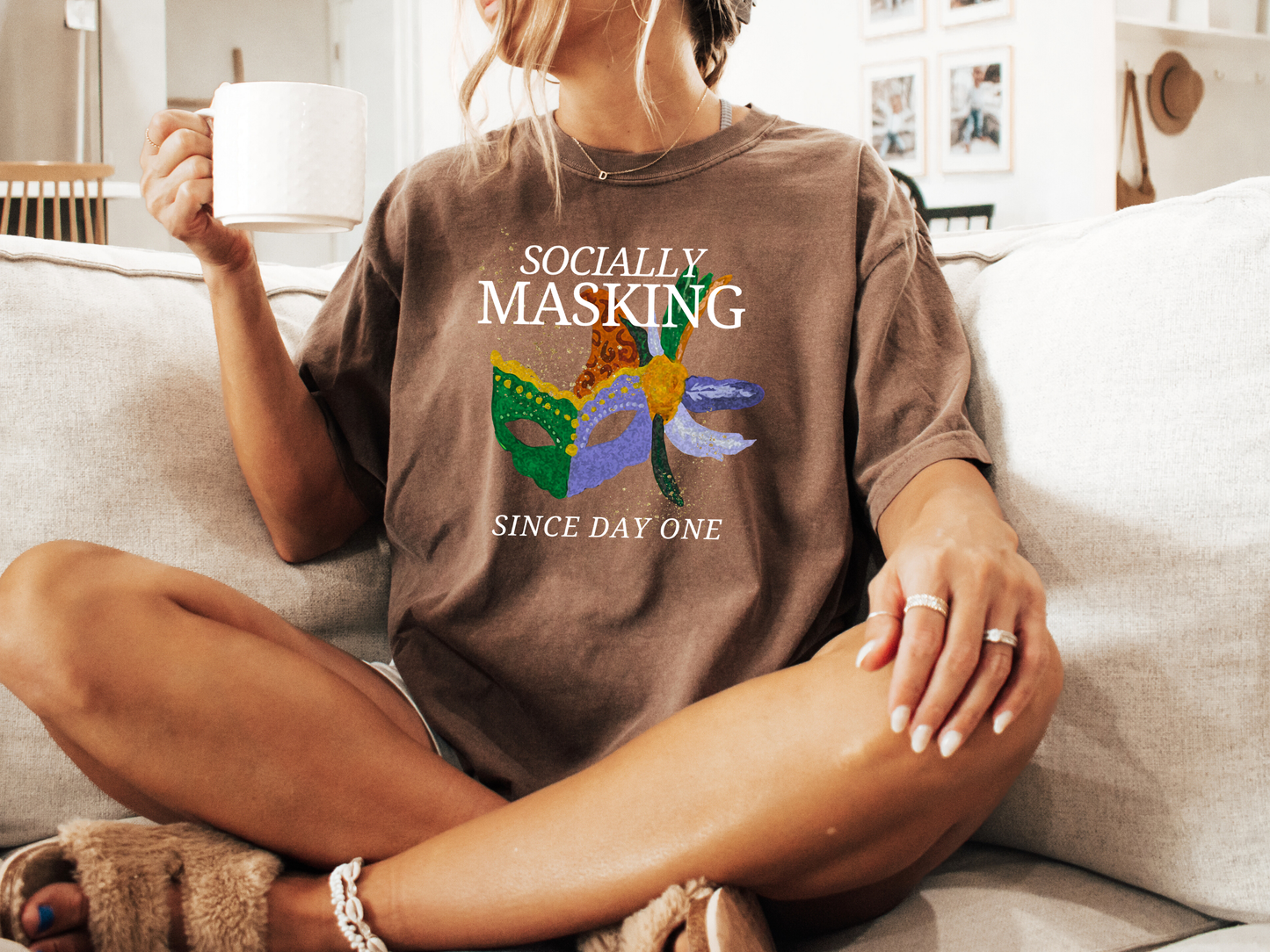 Comfort Colors® "Socially Masking" T-Shirt - Autism Awareness Unisex Tee