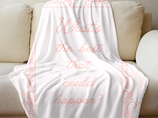 Positive Message Soft Throw Blanket – 60"x80" Vintage-Inspired Decor