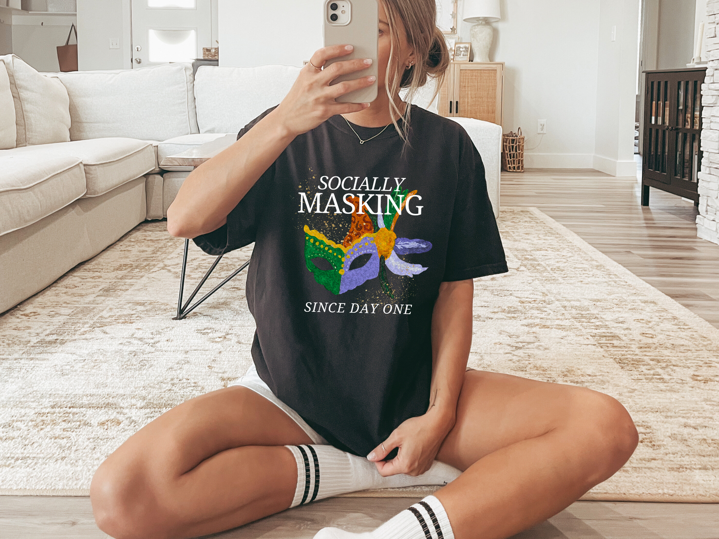 Comfort Colors® "Socially Masking" T-Shirt - Autism Awareness Unisex Tee