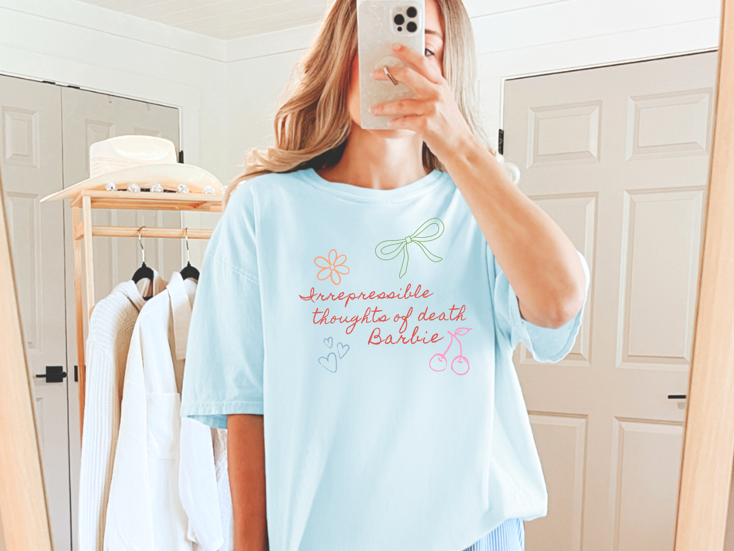 Comfort Colors® "Thoughts of Death" Barbie T-Shirt - Funny Movie Quote Tee