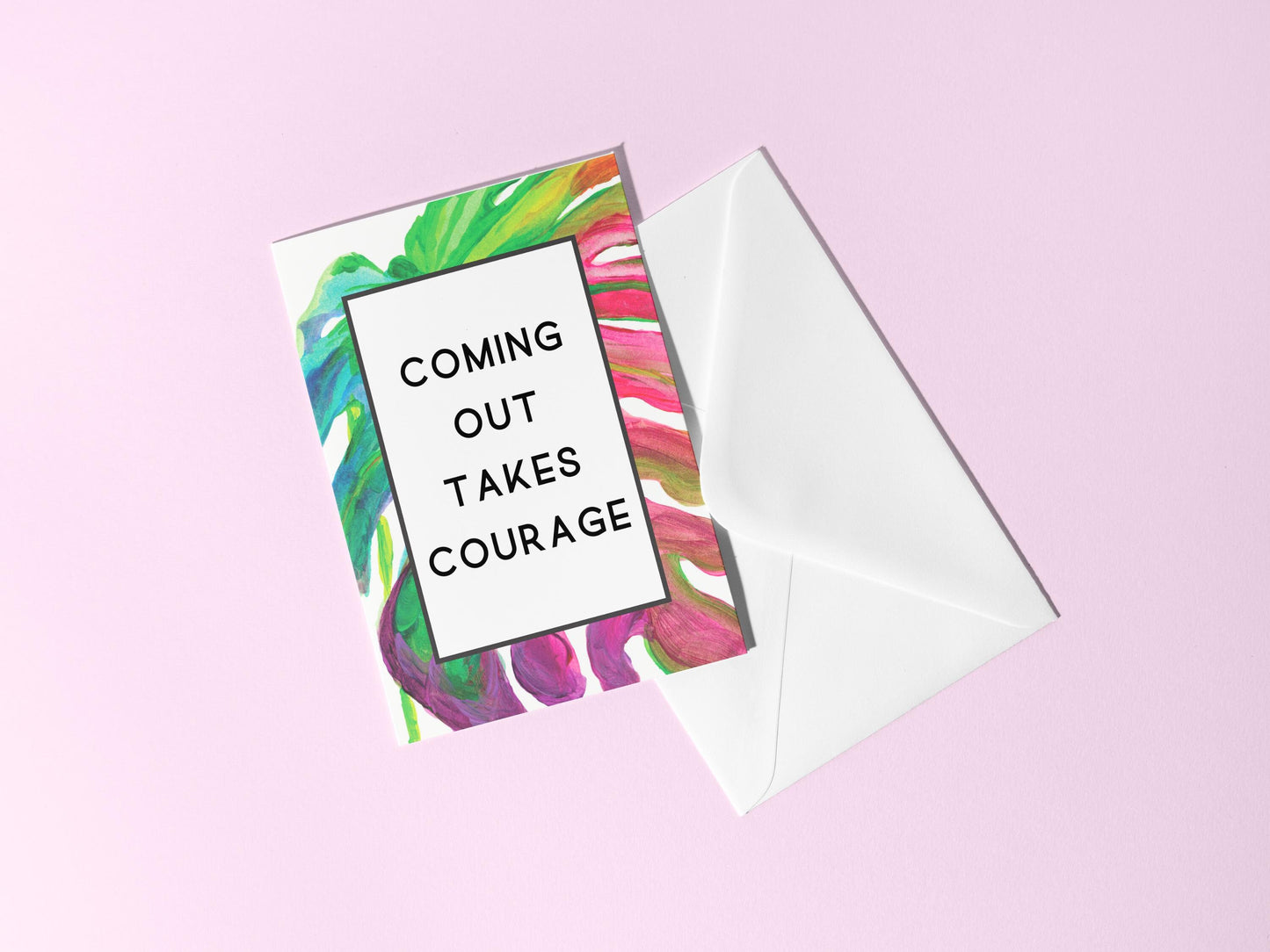 LGBTQ Coming Out Congrats Handmade Card