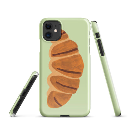 Painted Croissant iPhone Snap Case